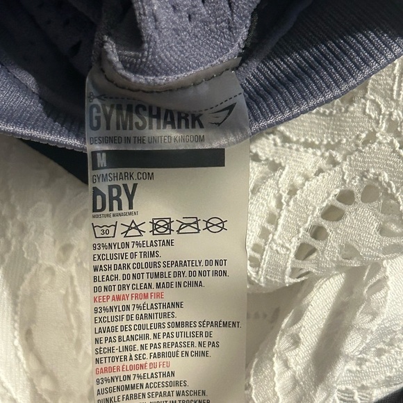 Gymshark Energy Seamless High Waisted Leggings in Steel Blue W/ Mesh Details - Picture 9 of 9